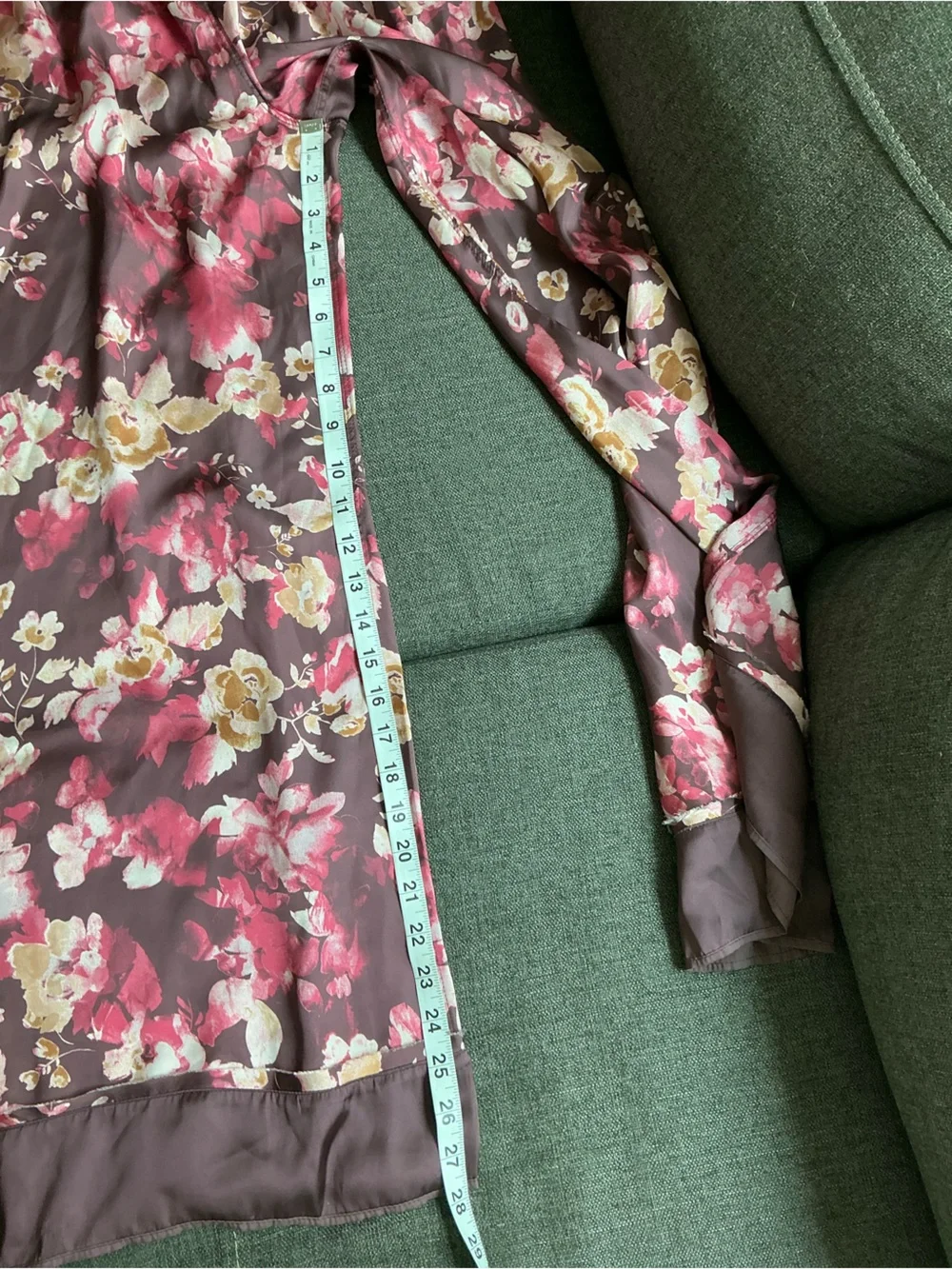 FP Dreamy Daisy Burgundy Floral Satin Pajama Set boho maximalism preppy size M